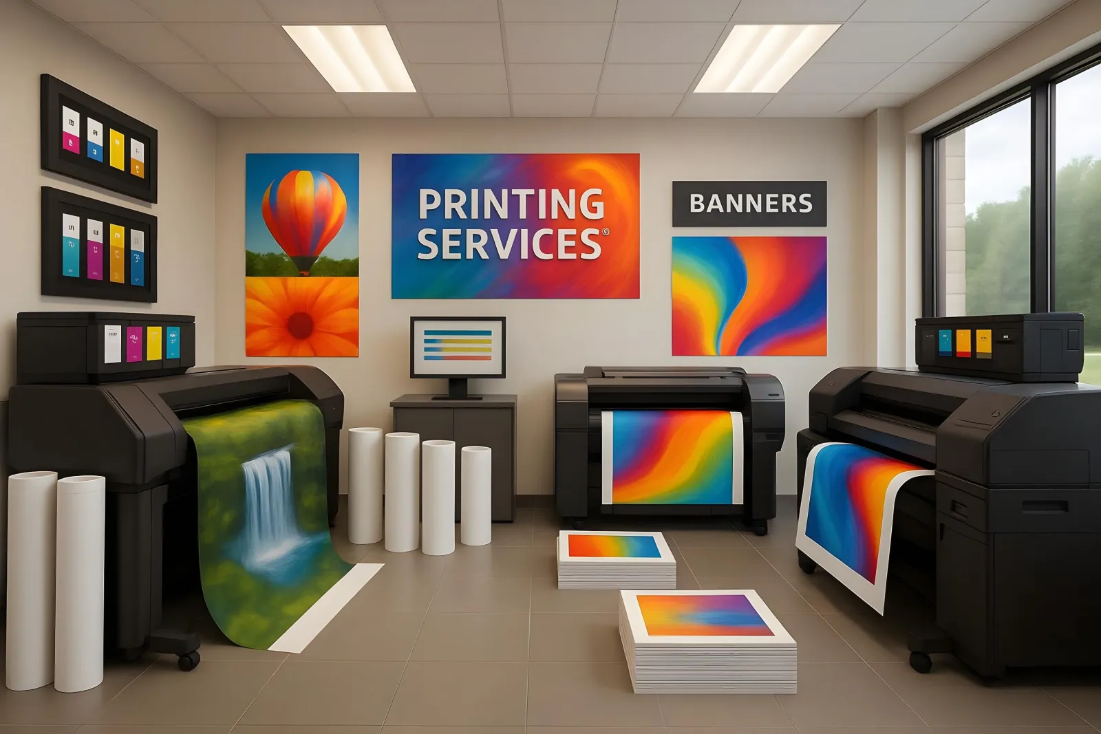 Our large-format print shop