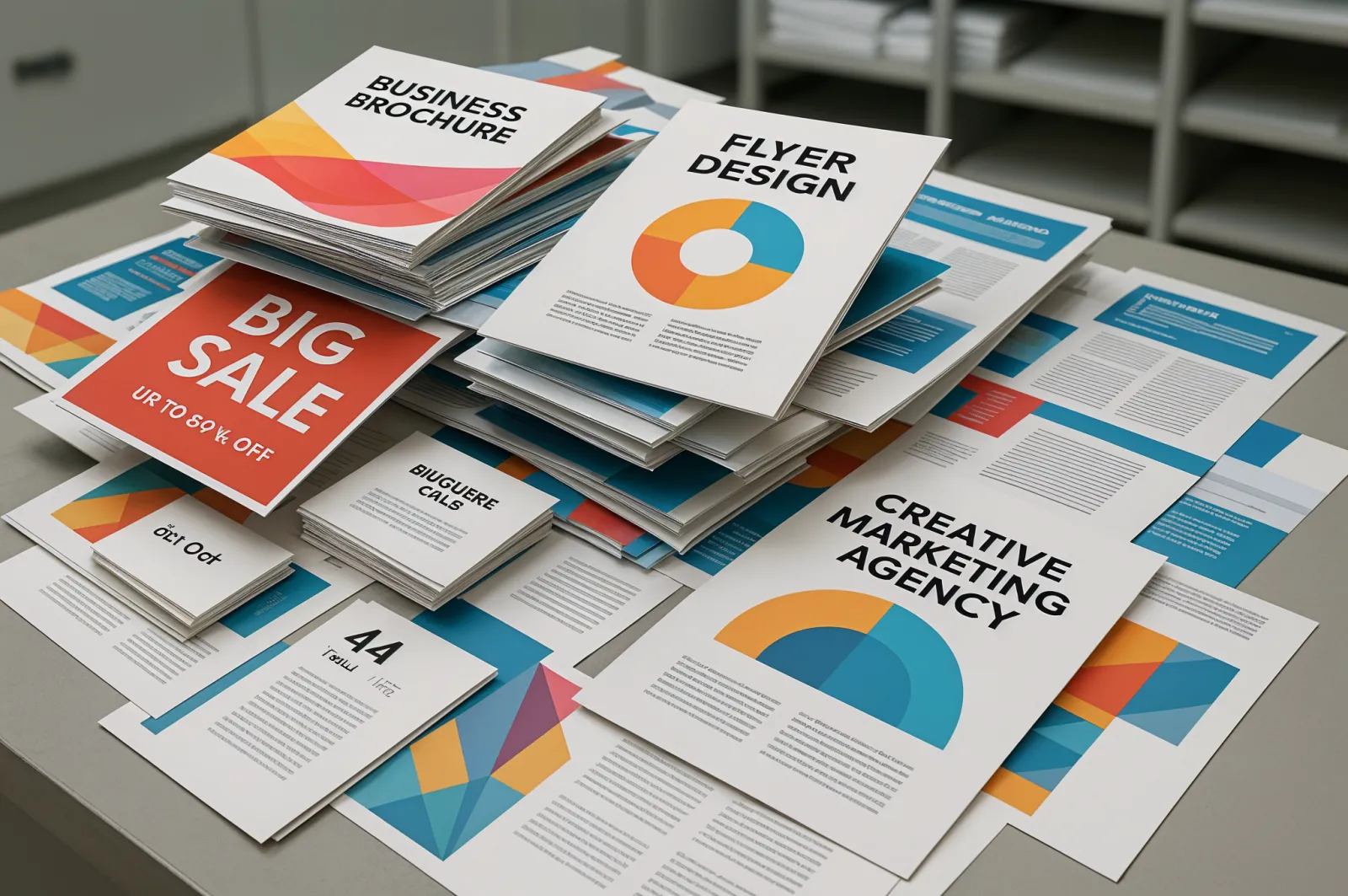 A range of custom printing products